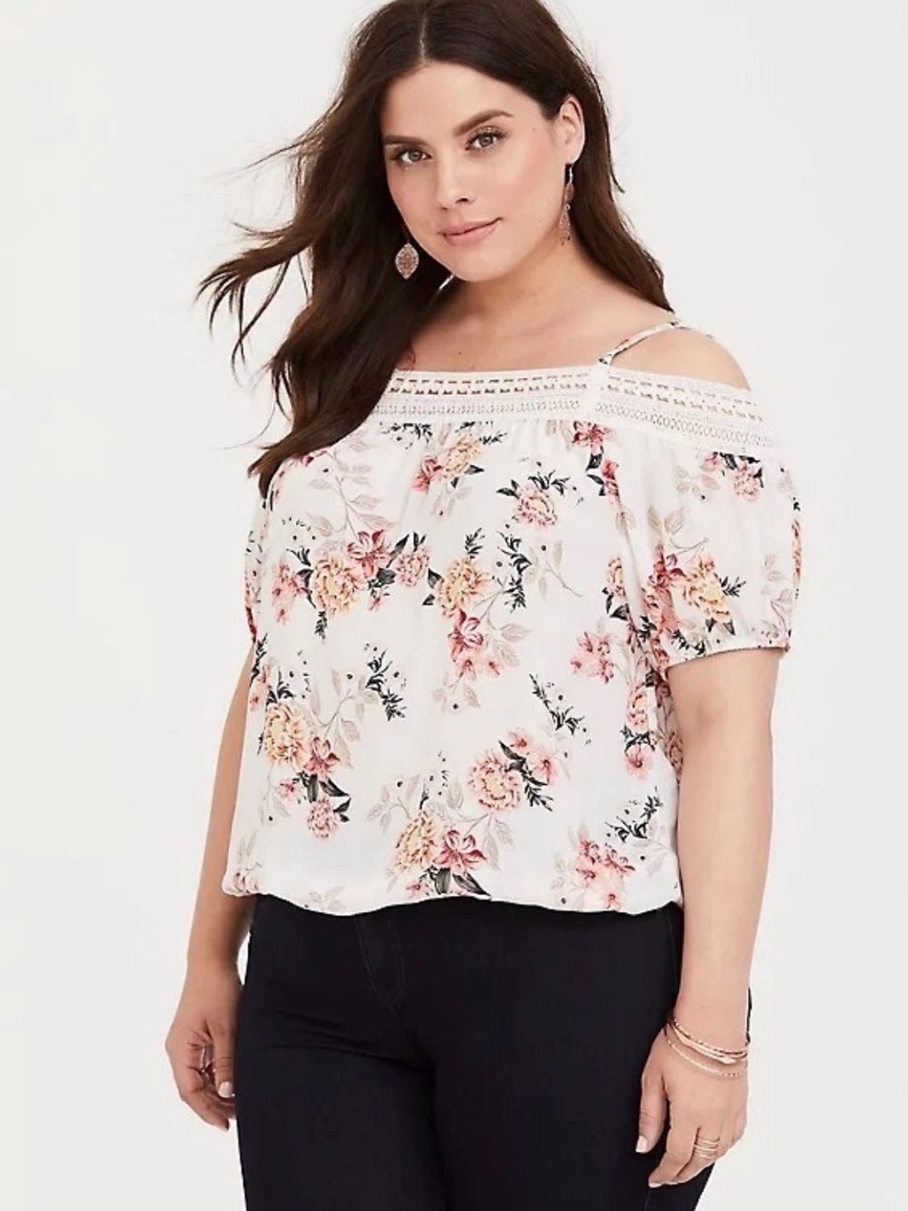 Torrid cold shoulder top blouse